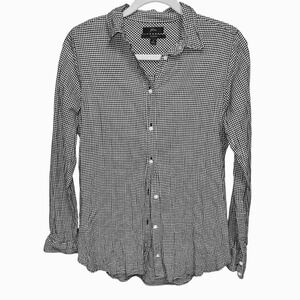 J. Crew Classic Gingham Check Button Down (size 2)